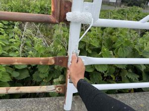 鉄骨上塗り