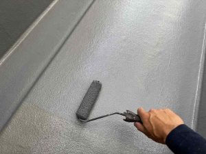 ベランダ防水トップコート塗装